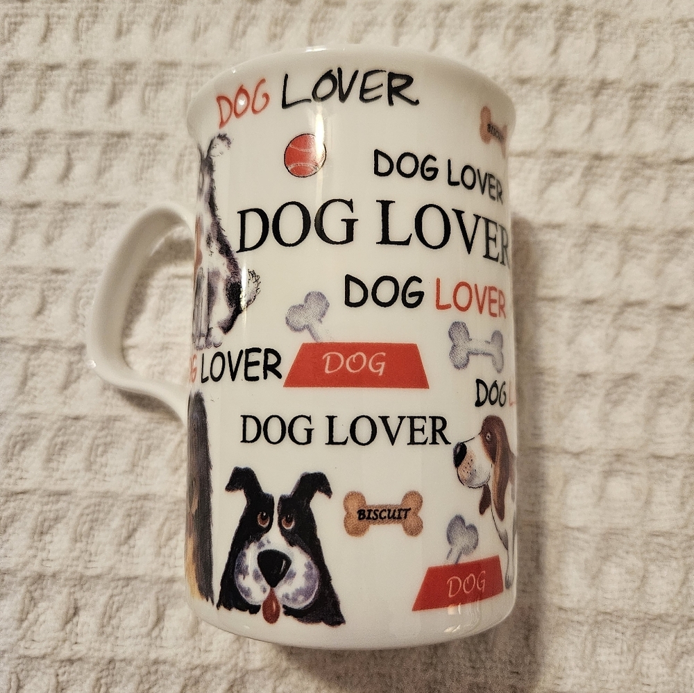Dog Lover mug Roy Kirkham fine bone china England